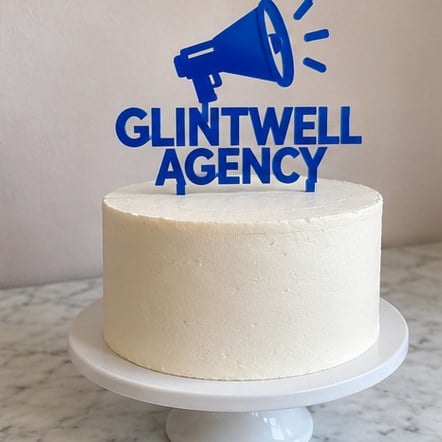 Custom Acrylic Logo Cake Toppers