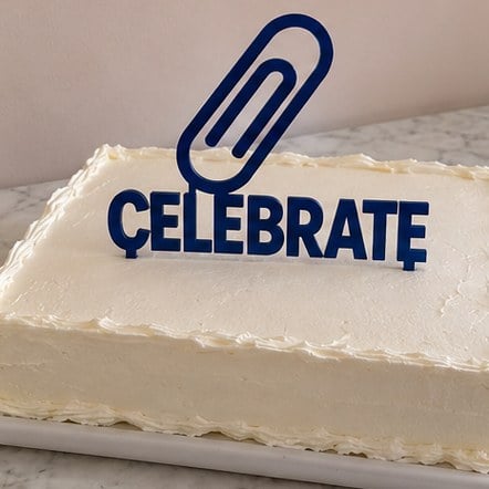 Custom Corporate Anniversary Cake Toppers
